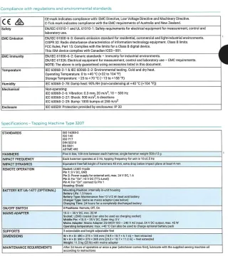 Bruel&kjaer 3207 Máquina de Impacto