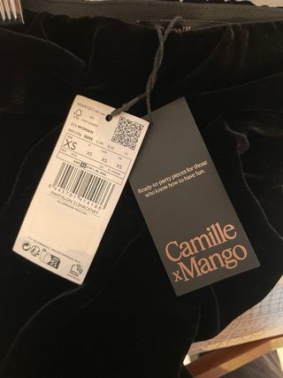 Pantalones de traje de terciopelo negro