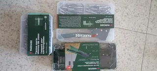 Set montaje tacos y remachadora Parkside