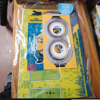 25 Sobres Cromos + Archivador Minions + tin metal