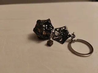 Llavero dado rol + set minidados