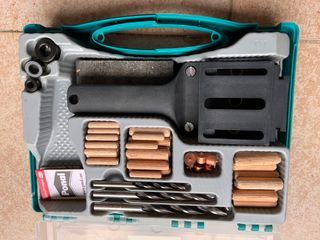 Kit Cavilhas Wolfcraft (Gabarito + Brocas)