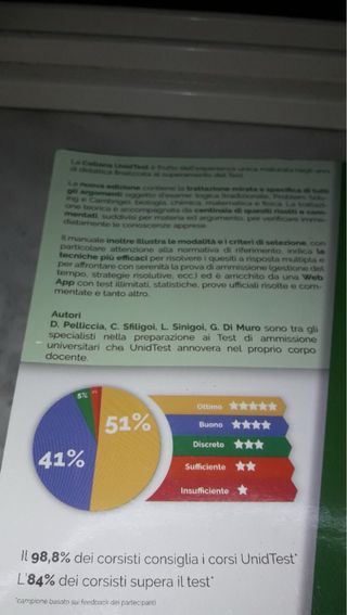N.2 LIBRI PER LA PREPARAZIONE AI TEST DI MEDICINA"