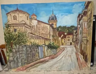 Cuadro grande acrílico lienzo Briviesca