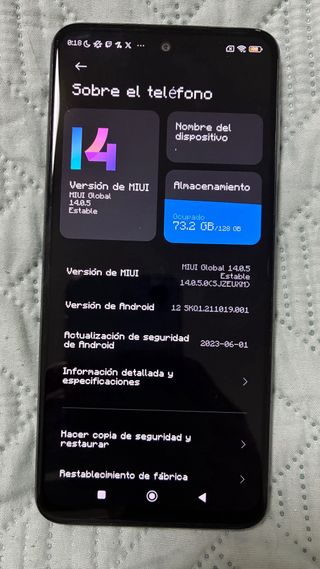 Xiaomi Redmi Note 9 Pro 64GB Negro