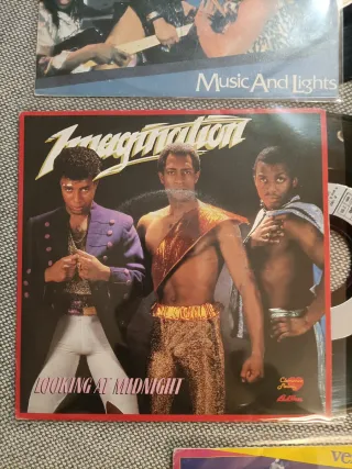 Imagination: lote 5 vinilos single