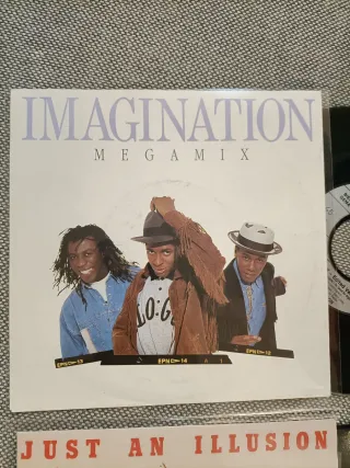 Imagination: lote 5 vinilos single