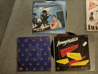 Imagination: lote 5 vinilos single