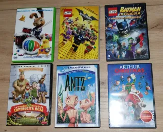 Lote 11 Películas DVD Dibujos Animados Español
