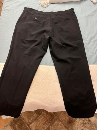 Pantalón recto gris marengo