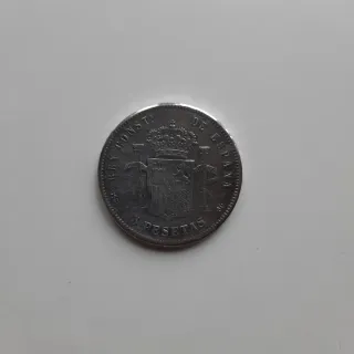 Moneda 5 Pesetas Alfonso XIII 1888