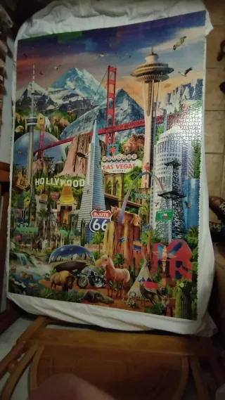 Puzzle 42000 Piezas Montado y Pegado