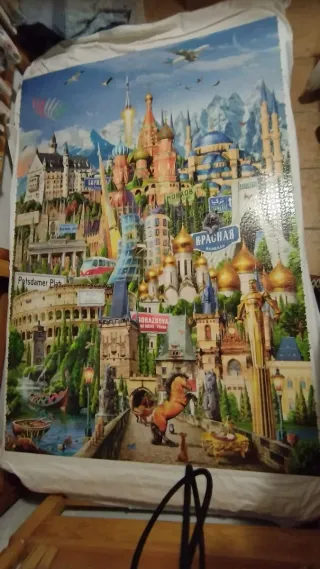 Puzzle 42000 Piezas Montado y Pegado