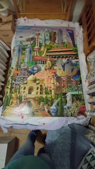 Puzzle 42000 Piezas Montado y Pegado