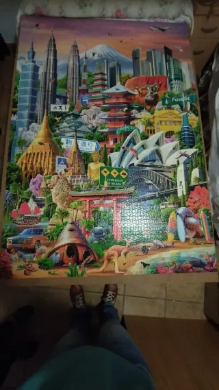 Puzzle 42000 Piezas Montado y Pegado