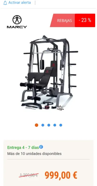 Máquina multiestación gimnasio smith marcy.