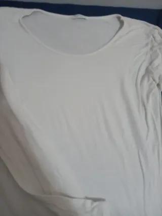 Maglietta donna manica lunga bianca