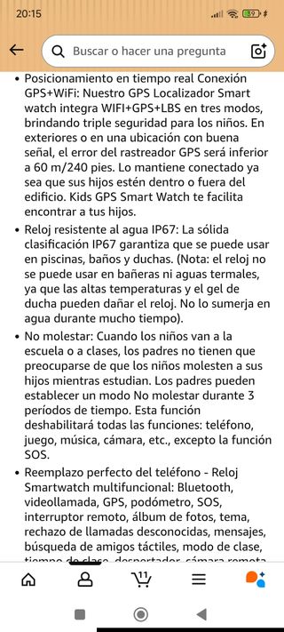 Smartwatch 4G para Niños