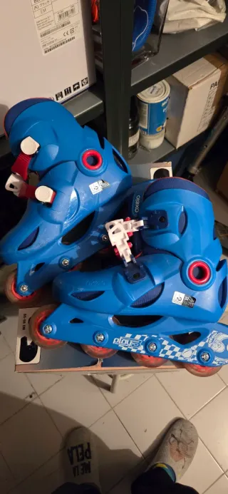 Patines línea niño Oxelo T. 32-34 y protecciones