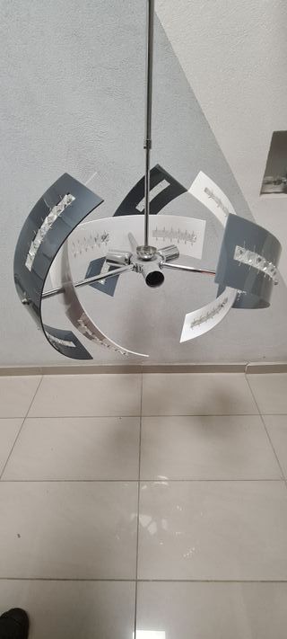 Lampadario soffitto 3 luci cristalli