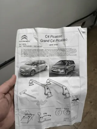 Barras de techo Baca Citroën C4 Picasso Original