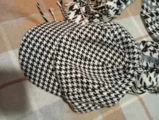 Set cappello e sciarpa pied-de-poule