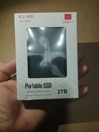 SSD M.2 Portátil 2TB USB 3.1 Type-C