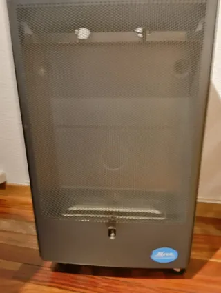 Estufa de gas negra/gris