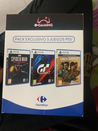 Pack PS5 PRECINTADO Gran Turismo 7, Uncharted coll