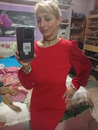 Vestito rosso donna