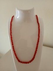 Collana vintage corallo Sciacca e oro 18