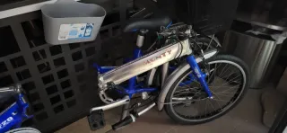 2 Bicicletas Plegables Monty F20 Azul/Plata