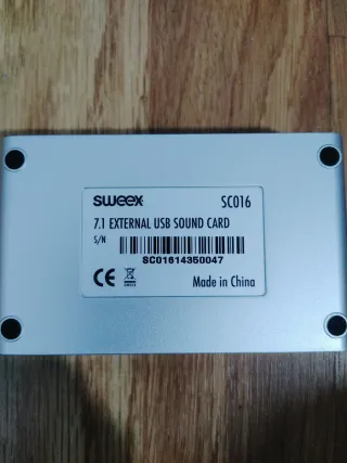 Tarjeta Sonido USB Externa Sweex
