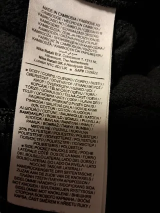 Pantalón chándal Nike negro