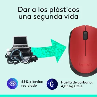 Logitech M171 Ratón inalámbrico para PC, Mac, portátil, 2,4 GHz
