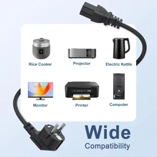 Cable de Alimentación IEC de 1,5m.