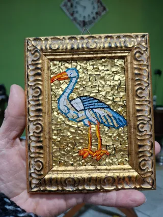 Quadretto Micromosaico Uccello