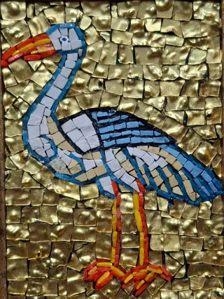 Quadretto Micromosaico Uccello