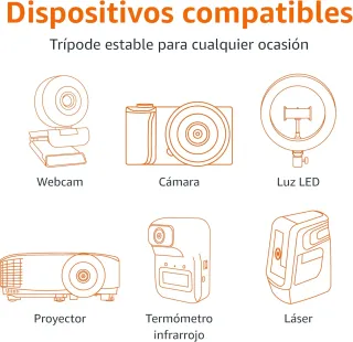 Amazon Basics Trípode ligero de 127 cm con funda,