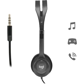 Logitech H111 Auriculares con Cable, Sonido Estéreo