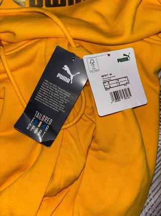 Sudadera Puma Amarilla con Logo