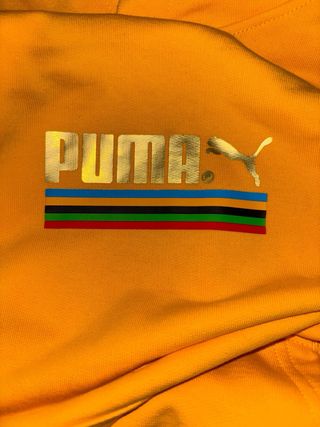 Sudadera Puma Amarilla con Logo
