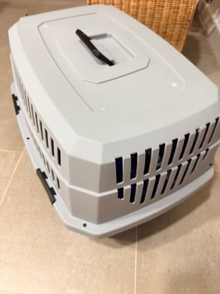 Transportín Perro/Gato negro y Gris