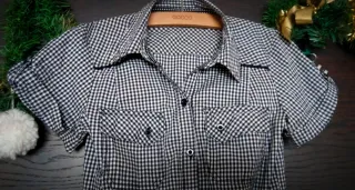 Blusa Zara Cuadros Talla S