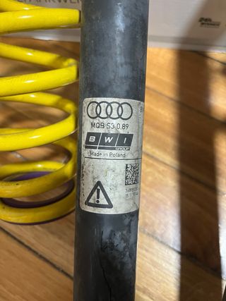 Muelles y Amortiguadores KW Regulables Audi S3 8V