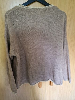 Jersey de punto cuello pico Made in Italy Talla Ún