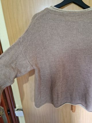 Jersey de punto cuello pico Made in Italy Talla Ún