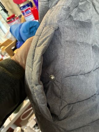 Chaleco reversible azul y gris