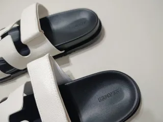 Sandalias Hermes Blancas y Negras
