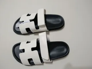Sandalias Hermes Blancas y Negras